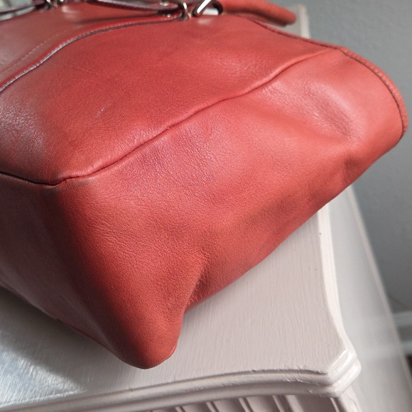 COACH Italian Red Clay/Rust East West Tote - Picture 9 of 14